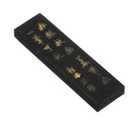 PATIKIL Chinese Calligraphy Ink Stick 5 Inch 100g, Handmade Oil Ink Stick Block for Traditional Calligraphy Practice Painting Drawing Supplies, Black