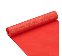 PATIKIL Chinese Xuan Paper Roll 65Ft x 13.4 Inch Half Raw Ripe Chinese Calligraphy Practice Paper Chunlian Duilian Couplets, Red