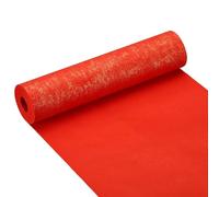 PATIKIL Chinese Xuan Paper Roll 65Ft x 9.1 Inch Half Raw Ripe Chinese Calligraphy Practice Paper Chunlian Duilian Couplets, Bright Red