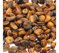 PATIKIL Chip Stone Natural Rock Beads Loose Gemstone Beads Drilled Strand for Jewelry Craft Making, 1set/400pcs, Brown