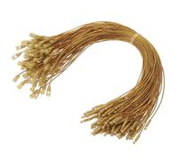 PATIKIL Christmas Ornament Hooks, 100 Pcs LED String Light Hanging Cable Holiday Decor Gift Tag Hanger with Snap Lock for Valentine's Halloween, Gold