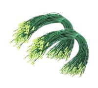 PATIKIL Christmas Ornament Hooks, 200 Pcs LED String Light Hanging Cable Holiday Decor Gift Tag Hanger with Snap Lock for Valentine's Halloween, Green