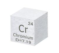 PATIKIL Chromium Cube, 10mm Cr Density Cube High Density Element Cube Unique Metal Cube Periodic Table of Elements Collections Lab Experiment Teacher Scientific Classes