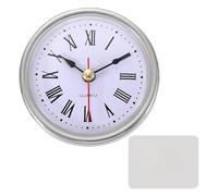 PATIKIL Classic Clock Movement, 2.6 Inch/65mm Quartz Movement Insert for Office Home Decor Replacement DIY, Silver (Roman Script)