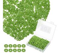 PATIKIL Clay Beads, 1000 Pcs Deep Green Heishi Beads 6mm Flat Polymer Clay Beads Friendship Bracelet DIY Kit for Jewelry Necklace Earring Making