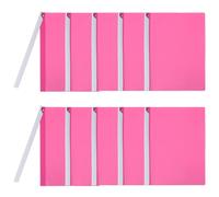 PATIKIL Clear Document Report Folder with Swing Clip Colourful Presentation Covers with Triangular Sliding Bar Punchless Side Open Close for Project File Test Paper Resume,Rose Red,10Pcs
