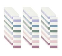 PATIKIL Clear Index Sticky Tabs, 180 Pcs Large Transparent Sticky Notes Bookmarks Planner Stickers Page Tabs for Office Notebooks File Folder Ledger Book, Retro 6 Colors
