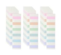 PATIKIL Clear Index Sticky Tabs, 180 Pcs Large Transparent Sticky Notes Bookmarks Planner Stickers Page Tabs for Office Notebooks File Folder Ledger Book, Morandi 6 Colors