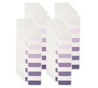 PATIKIL Clear Index Sticky Tabs, 240 Pcs Large Transparent Sticky Notes Bookmarks Planner Stickers Page Tabs for Office Notebooks File Folder Ledger Book, Gradient Purple