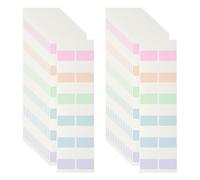 PATIKIL Clear Index Sticky Tabs, 240 Pcs Medium Transparent Sticky Notes Bookmarks Planner Stickers Page Tabs for Office Notebooks File Folder Ledger Book, Morandi 6 Colors