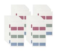 PATIKIL Clear Index Sticky Tabs, 240 Pcs Medium Transparent Sticky Notes Bookmarks Planner Stickers Page Tabs for Office Notebooks File Folder Ledger Book, Retro 3 Colors