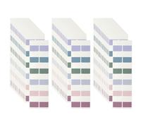 PATIKIL Clear Index Sticky Tabs, 360 Pcs Medium Transparent Sticky Notes Bookmarks Planner Stickers Page Tabs for Office Notebooks File Folder Ledger Book, Retro 6 Colors