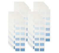 PATIKIL Clear Index Sticky Tabs, 480 Pcs Medium Transparent Sticky Notes Bookmarks Planner Stickers Page Tabs for Office Notebooks File Folder Ledger Book, Gradient Blue