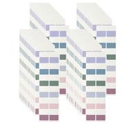 PATIKIL Clear Index Sticky Tabs, 480 Pcs Medium Transparent Sticky Notes Bookmarks Planner Stickers Page Tabs for Office Notebooks File Folder Ledger Book, Retro 6 Colors