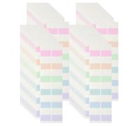 PATIKIL Clear Index Sticky Tabs, 480 Pcs Medium Transparent Sticky Notes Bookmarks Planner Stickers Page Tabs for Office Notebooks File Folder Ledger Book, Morandi 6 Colors