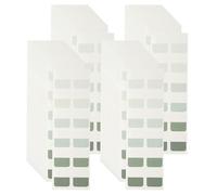 PATIKIL Clear Index Sticky Tabs, 480 Pcs Medium Transparent Sticky Notes Bookmarks Planner Stickers Page Tabs for Office Notebooks File Folder Ledger Book, Gradient Green