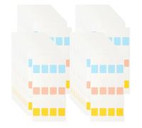 PATIKIL Clear Index Sticky Tabs, 480 Pcs Small Transparent Sticky Notes Bookmarks Planner Stickers Page Tabs for Office Notebooks File Folder Ledger Book, Classic 3 Colors