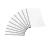 PATIKIL Clear Report Covers with Sliding Bar, 10 Pcs 15mm Slide-Grip Resume Cover 135 Sheets Capacity, A4 Presentation Folders for File, Resume, White