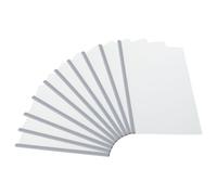 PATIKIL Clear Report Covers with Sliding Bar, 10 Pcs 8 mm Slide-Grip Resume Cover 50 Sheets Capacity, A4 Presentation Folders for File, Resume, White