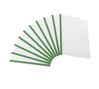 PATIKIL Clear Report Covers with Sliding Bar, 10 Pcs 8 mm Slide-Grip Resume Cover 50 Sheets Capacity, A4 Presentation Folders for File, Resume, Green