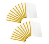 PATIKIL Clear Report Covers with Sliding Bar, 20 Pcs 15mm Slide-Grip Resume Cover 135 Sheets Capacity, A4 Presentation Folders for File, Resume, Yellow