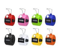PATIKIL Clicker Counter, 8 Pack Tally Counter Clicker 4 Digit Number Hand Counter Clicker Handheld Small Cheap with Finger Ring for Workout Sale Golf Classroom Sport, 8 Color