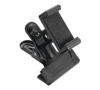 PATIKIL Clip Clamp Phone Holder, 360 Adjustable Ball Head with Phone Mount for 4-7" Smartphone Live Streaming Viewing Lessons, Black