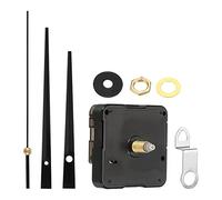 PATIKIL Clock Mechanism Replacement, Quartz Clock Mechanism Battery Operated DIY Hanging Wall Clock Hands Motor Movement Kit Repair Parts Metal, Black