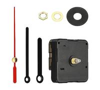 PATIKIL Clock Mechanism Replacement, Quartz Clock Mechanism Battery Operated DIY Wall Clock Aluminium Hands and Motor Kit Mute Movement, Black Red