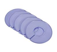 PATIKIL Clothes Dividers 10 Pack Blank Clothing Rack Size Sorting Reusable Wardrobe Round Hanger Separator, Gray