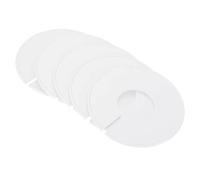 PATIKIL Clothes Dividers, 12 Pack Closet Clothing Rack Size Dividers Blank Labels Sorting Round Separator for Closet, White