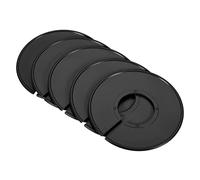 PATIKIL Clothes Dividers 20 Pack Blank Clothing Rack Size Sorting Reusable Wardrobe Round Hanger Separator, Black