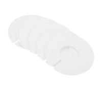 PATIKIL Clothes Dividers, 6 Pack Closet Clothing Rack Size Dividers Blank Labels Sorting Round Separator for Closet, White