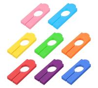 PATIKIL Clothes Dividers for Hanging Clothes, 40 Pack 8 Sizes Rectangle Pre-written Clothing Rack Dividers Size Mark Label Sorting Separator for Closet, Multicolored