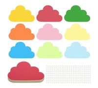 PATIKIL Cloud Cutouts, 216 Pack Paper Cloud, Colorful Cloud Cutout for Classroom Decoration DIY Craft Project, Assorted Color