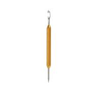 PATIKIL Coffee Art Pen Pattern Carved Needle 5.31 Inch Stainless Steel for Cafe Kitchen Gold Tone