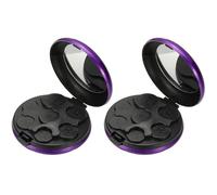 PATIKIL Coin Dispenser, 2 Pcs Portable Coin Organizer Change Sorter Compact Aluminum Pocket Coin Case Storage for Car Wallets Pocket Quarter Dime Nickel, Purple