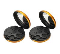 PATIKIL Coin Dispenser, 2 Pcs Portable Coin Organizer Change Sorter Compact Aluminum Pocket Coin Case Storage for Car Wallets Pocket Quarter Dime Nickel, Gold Tone