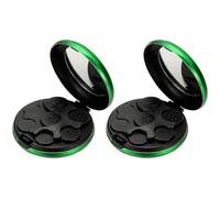 PATIKIL Coin Dispenser, 2 Pcs Portable Coin Organizer Change Sorter Compact Aluminum Pocket Coin Case Storage for Car Wallets Pocket Quarter Dime Nickel, Green