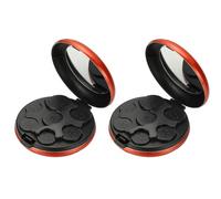 PATIKIL Coin Dispenser, 2Pcs Portable Coin Organizer Change Sorter Compact Aluminum Pocket Case Storage for Car Wallets Pocket Quarter Dime Nickel, Orange