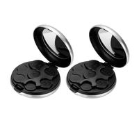 PATIKIL Coin Dispenser, 2Pcs Portable Coin Organizer Change Sorter Compact Aluminum Pocket Case Storage for Car Wallets Pocket Quarter Dime Nickel, Silver Tone