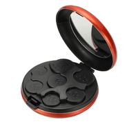 PATIKIL Coin Dispenser, Portable Coin Organizer Change Sorter Compact Aluminum Pocket Case Storage for Car Wallets Pocket Quarter Dime Nickel, Orange