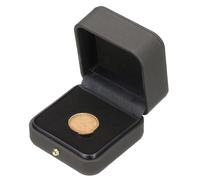 PATIKIL Coin Display Box, Coin Presentation Display Box Coin Box Coin Case with Coin Holder Fit 25mm Coin for Silver Dollar Collectors, Gray