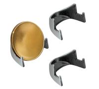 PATIKIL Coin Display Stands, 3Pcs Mini Coin Easel Presentation Holder for Silver Dollar Collectors Collection Supplies, Dark Silver