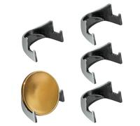 PATIKIL Coin Display Stands, 5Pcs Mini Coin Easel Presentation Holder for Silver Dollar Collectors Collection Supplies, Dark Silver