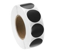 PATIKIL Colored Dot Stickers 1" / 25mm, 1000 Pcs Color Coding Labels Blank Circle Stickers Adhesive Round Price Stickers for Inventory Office Garage Classroom, Black