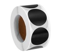 PATIKIL Colored Dot Stickers 1", 500 Pcs Color Coding Labels Blank Circle Stickers Adhesive Round Price Labels for Inventory Office Garage Classroom, Black