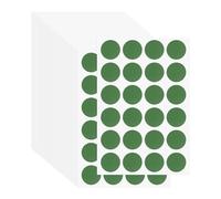 PATIKIL Colored Dot Stickers 19mm, 42 Pcs Color Coding Labels Blank Circle Stickers Adhesive Round Price Stickers for Inventory Office Garage Classroom, Forest Green