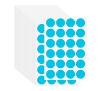 PATIKIL Colored Dot Stickers 2", 42 Pcs Color Coding Labels Blank Circle Stickers Adhesive Round Price Stickers for Inventory Office Garage Classroom, Teal