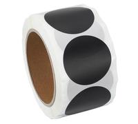 PATIKIL Colored Dot Stickers 2", 500 Pcs Color Coding Labels Blank Circle Stickers Adhesive Round Price Stickers for Inventory Office Garage Classroom, Black